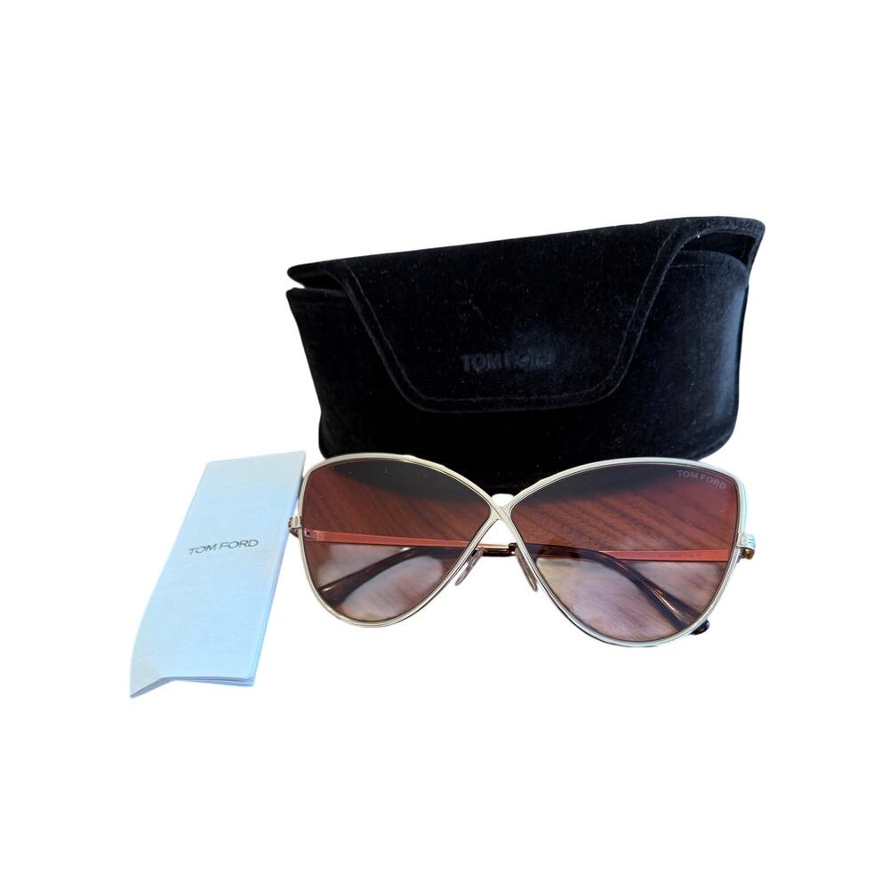 Tom Ford Pink Lense Butterfly Sunglasses in Case